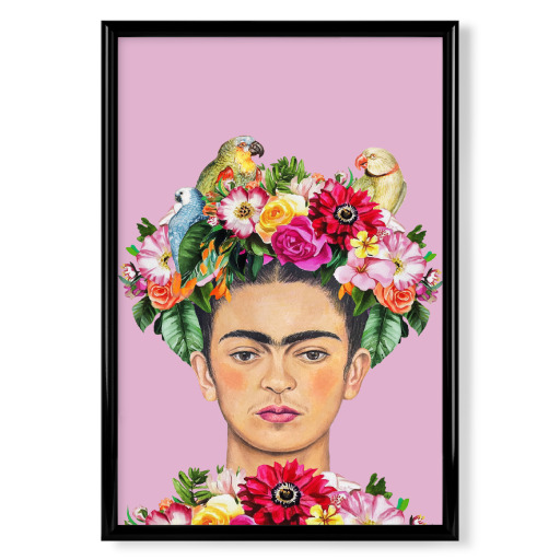 Frida Papageien und Blumen