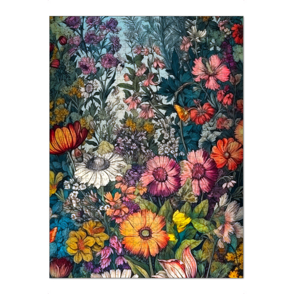 Puzzle Ravensburger "Wildblumenwiese h" artboxONE - Natur,Floral - Wiese,Blumen,Wildblumen,Pflanzen,Garten,Botanisch - Bild wiese
