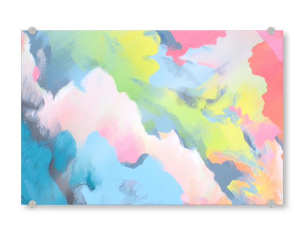 Acrylglasbild "Pastel Camouflage" artboxONE - Abstrakt,Geometrie