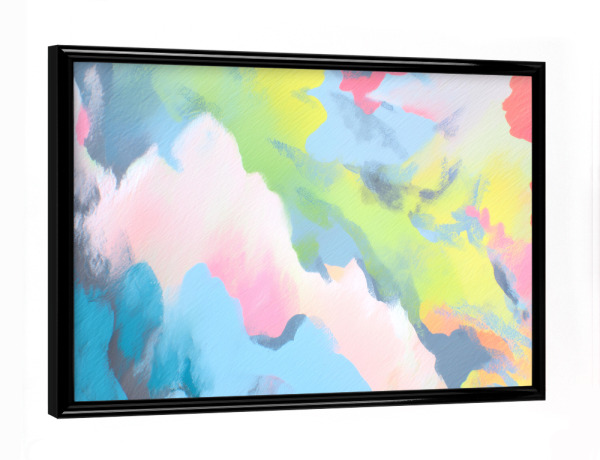 Poster mit schwarzem Rahmen "Pastel Camouflage" artboxONE - Abstrakt,Geometrie