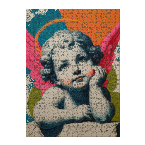 Puzzle Ravensburger "Bunter Engelstraum" artboxONE - Abstrakt,Menschen,Liebe