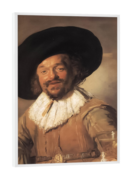 Poster mit weißem Rahmen "Der fröhliche Trinker" artboxONE - Für Mama,Für Papa,Männer