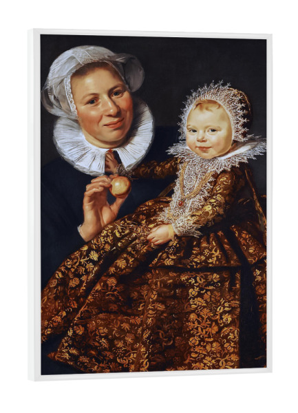 Poster mit weißem Rahmen "Catharina Hooft with her Nurse" artboxONE - Menschen