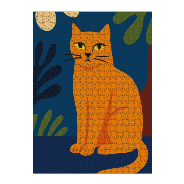 Puzzle Ravensburger "Orange Cat matisse" artboxONE - Tiere,Abstrakt