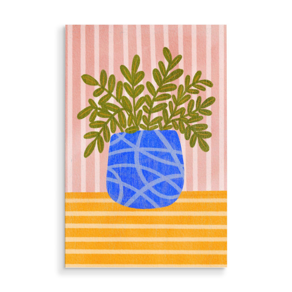 Holzbild "Potted flowers" artboxONE - Floral,Für Mama