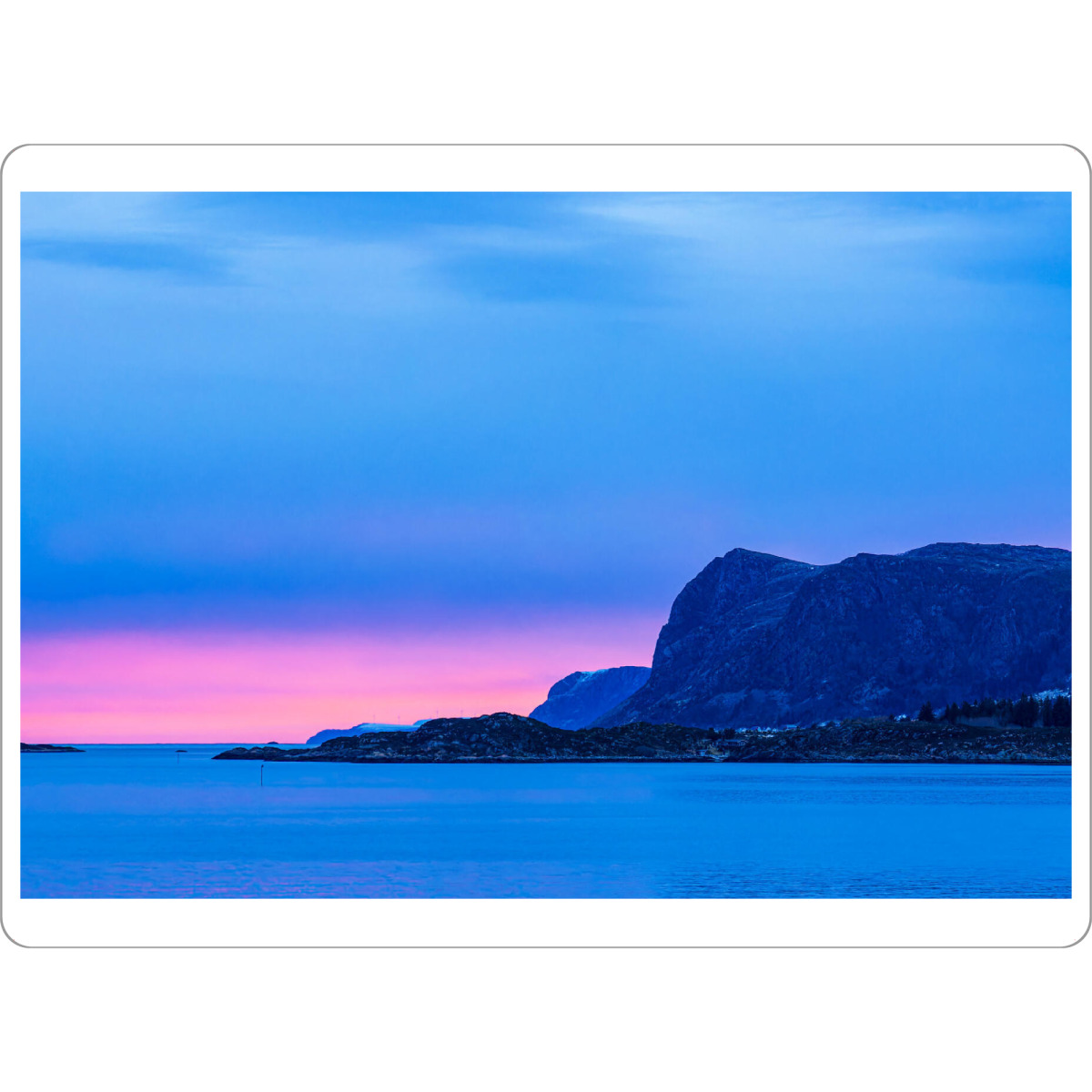 Tischset "Sonnenaufgang nahe Torvik" artboxONE - Natur,Reise,Reise / Strand und Meer,Reise / Länder