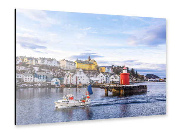 Alu-Dibond "Ålesund mit Molenturm" 75x50 cm artboxONE