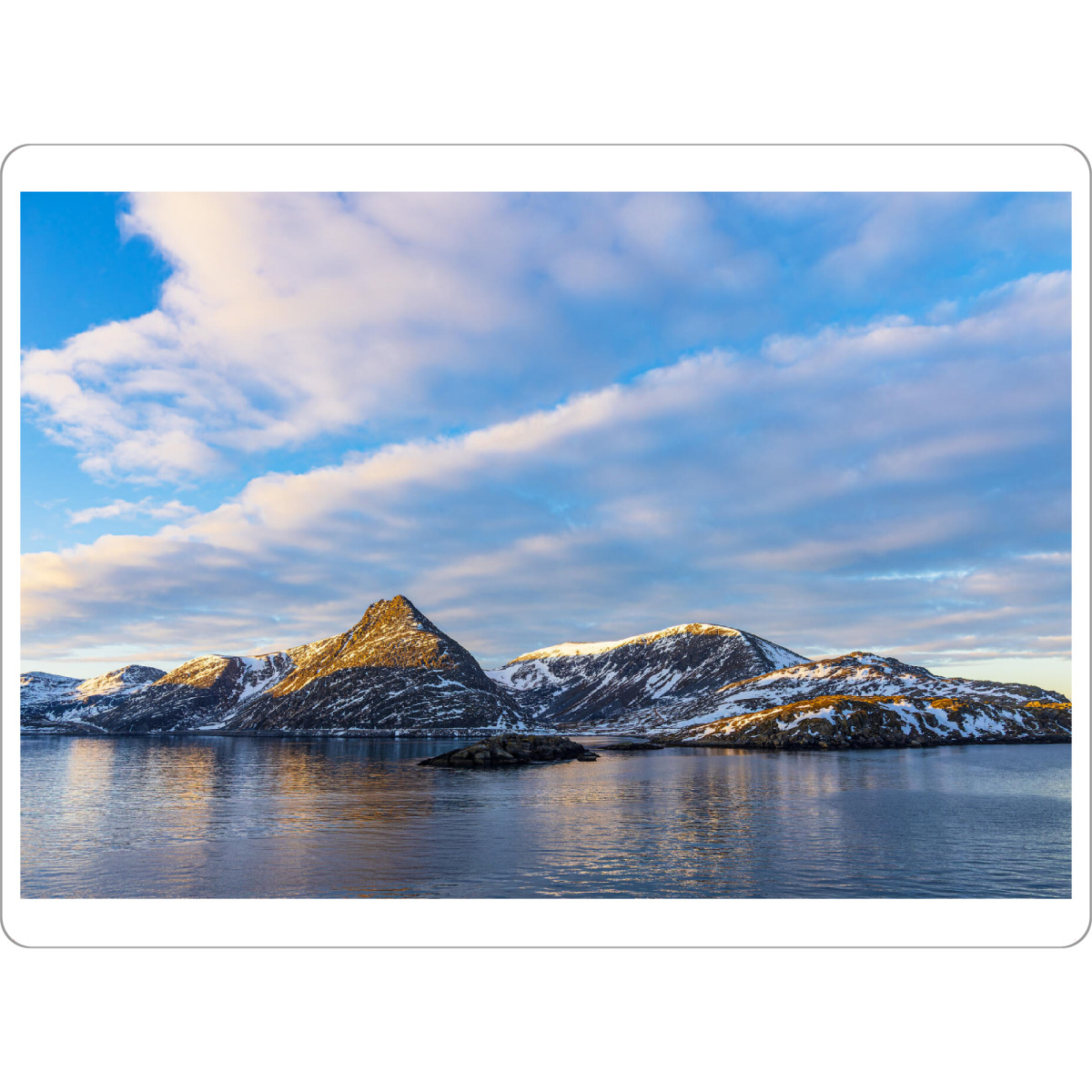 Tischset "Winter in Norwegen" artboxONE - Natur,Reise,Reise / Strand und Meer,Reise / Länder