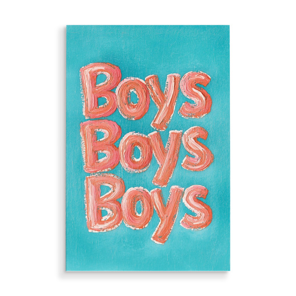 Holzbild "Abenteuerliche Jungs" artboxONE - Typografie,Für Kinder,Abstrakt