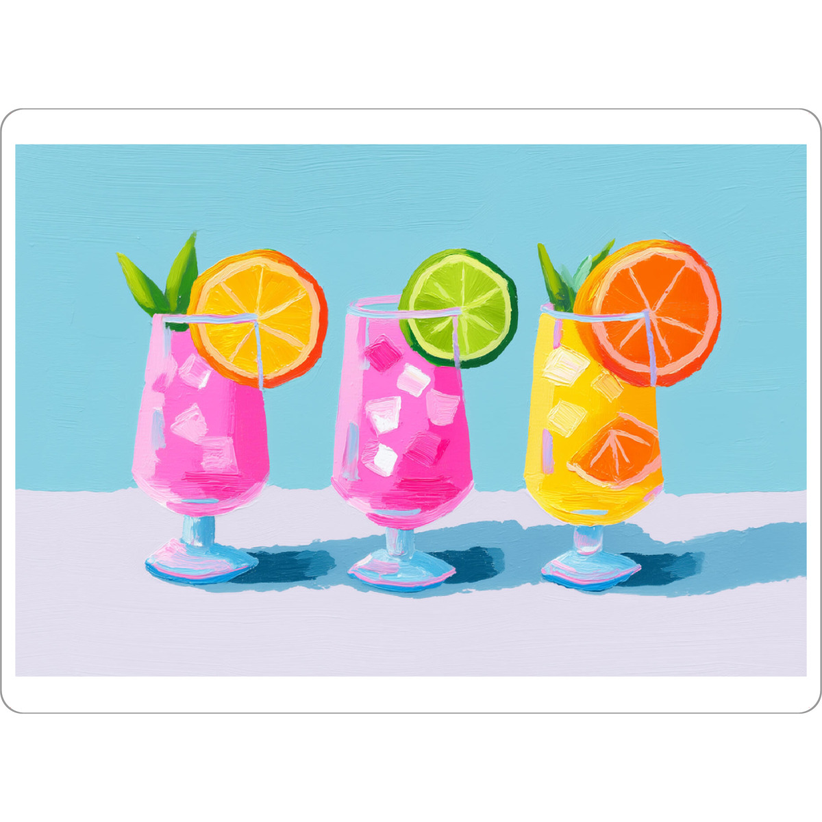 Tischset "Rosa Party-Cocktailbar" artboxONE - Natur,Reise / Strand und Meer,Essen & Trinken / Obst & Gemüse