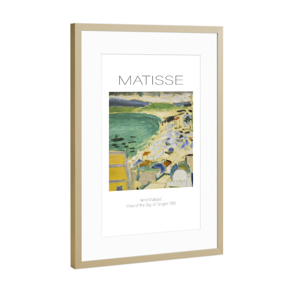 Poster mit Rahmen Gold "Henri Matisse Az" artboxONE - Abstrakt