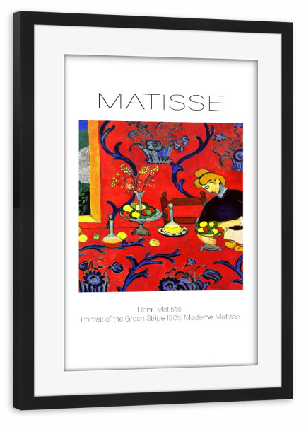 Poster mit Rahmen schwarz "Henri Matisse af" artboxONE - Abstrakt