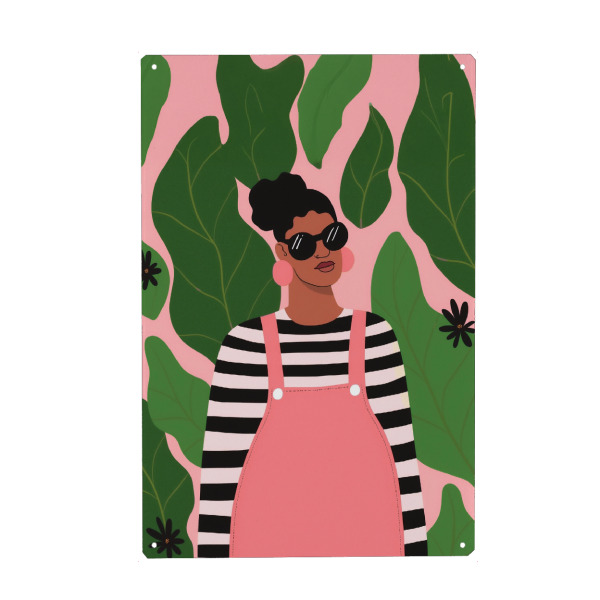 Holzbild "Botanische Farbenfreude" artboxONE - Floral,Menschen,Für Mama