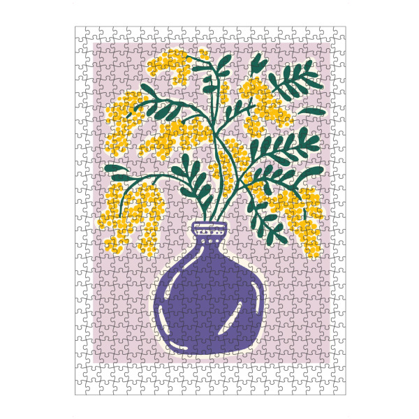 Puzzle Ravensburger "Blühende Eleganz im Pastell" artboxONE - Floral,Abstrakt