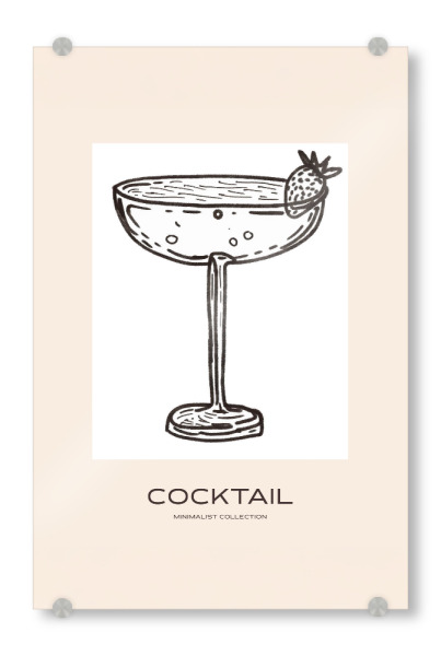 Acrylglasbild "Stilvoller Cocktailmoment" artboxONE - Essen & Trinken,Abstrakt,Essen & Trinken / Alkohol