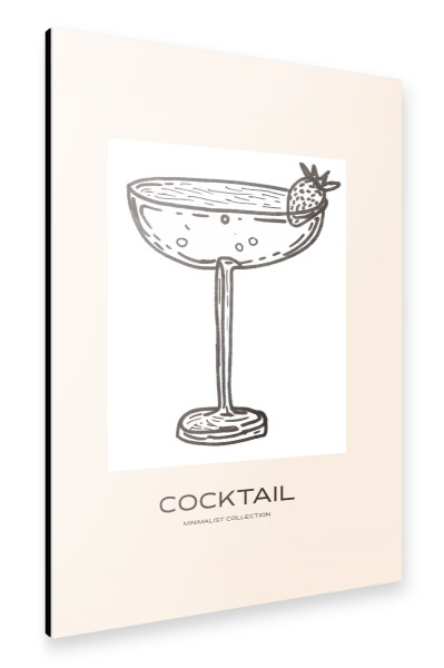 Alu-Dibond "Stilvoller Cocktailmoment" 75x50 cm artboxONE
