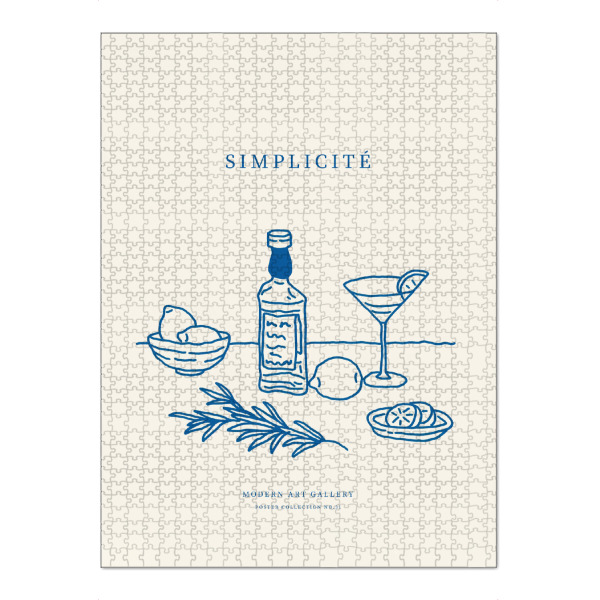 Puzzle Ravensburger "Simplicité – Zeit für Genuss" artboxONE - Essen & Trinken,Essen & Trinken / Alkohol
