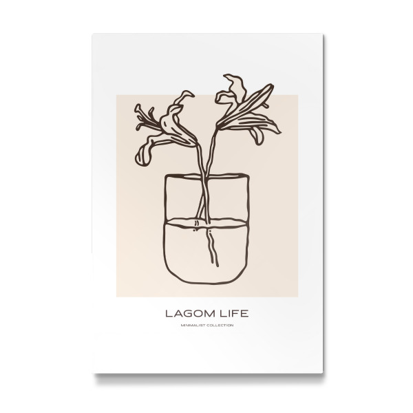 Galerie-Print "Minimalistischer Pflanzenzauber" 75x50 cm artboxONE