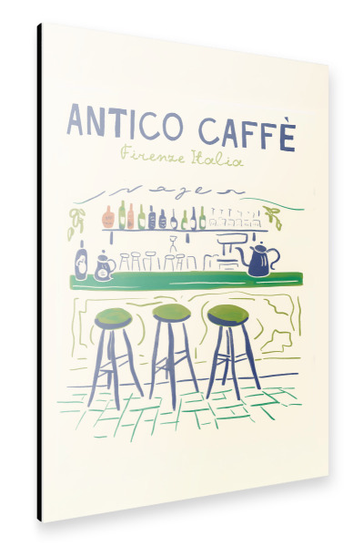 Alu-Dibond "Italienischer Caffè-Zauber" 75x50 cm artboxONE
