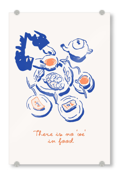 Acrylglasbild "Genussvolle Tischmomente" artboxONE - Essen & Trinken,Abstrakt,Essen & Trinken / Obst & Gemüse