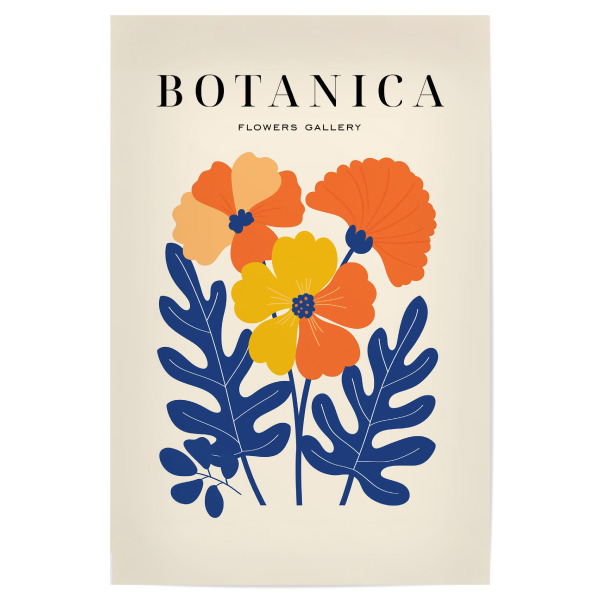 Poster 30x20 cm "Leuchtende Blumenvielfalt" artboxONE - Floral,Abstrakt