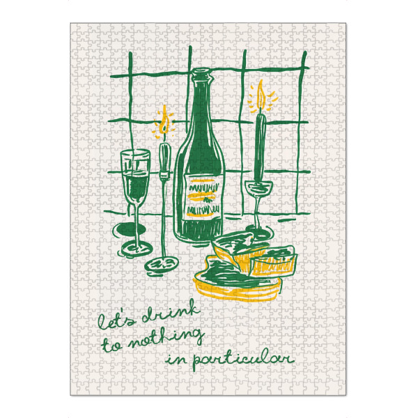 Puzzle Ravensburger "Gemütlicher Weinabend" artboxONE - Essen & Trinken,Essen & Trinken / Alkohol