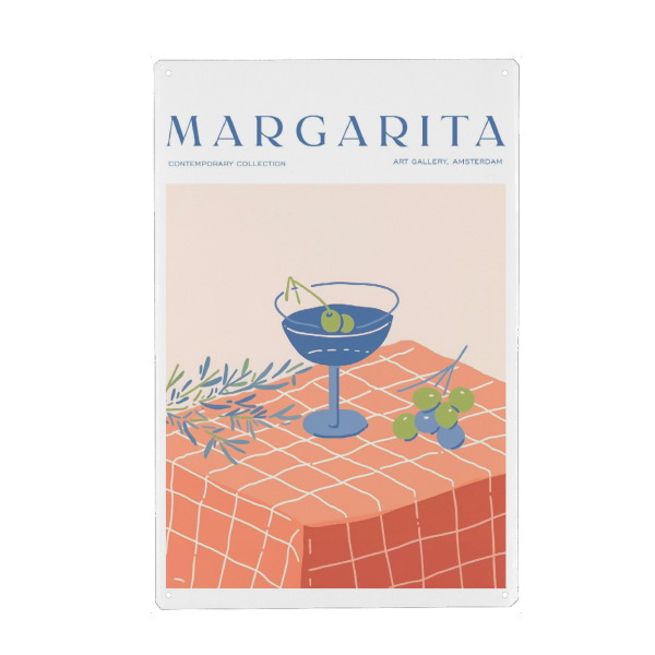 Holzbild "Eleganter Margarita-Moment" artboxONE - Essen & Trinken,Essen & Trinken / Alkohol