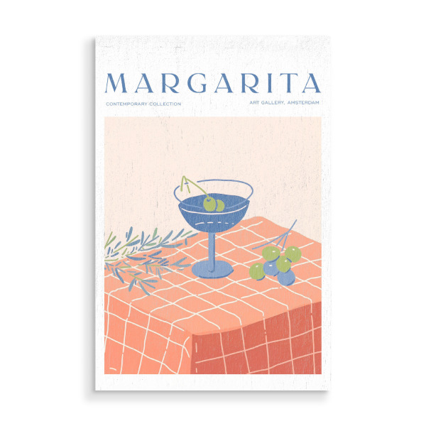 Holzbild "Eleganter Margarita-Moment" artboxONE - Essen & Trinken,Essen & Trinken / Alkohol