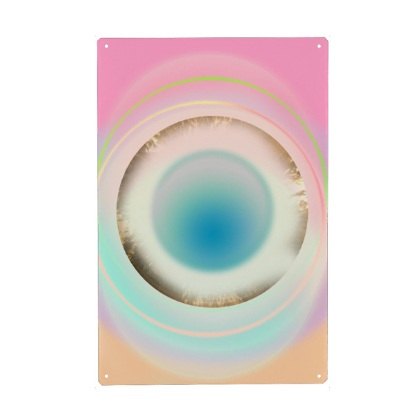 Metall Poster "Gong Vibes" artboxONE - Abstrakt,Geometrie