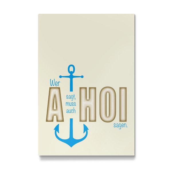 Galerie-Print "Wer A sagt" 75x50 cm artboxONE