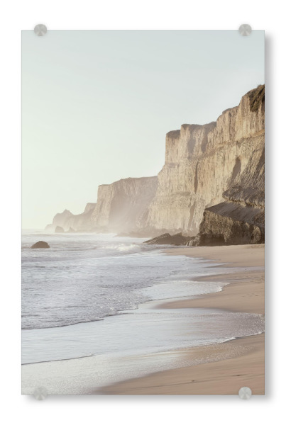 Acrylglasbild "Küstenklippen bei Sonnenuntergang" artboxONE - Natur,Reise / Strand und Meer