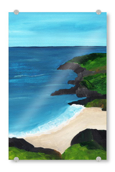 Acrylglasbild "Mykonos view" artboxONE - Natur,Reise / Strand und Meer