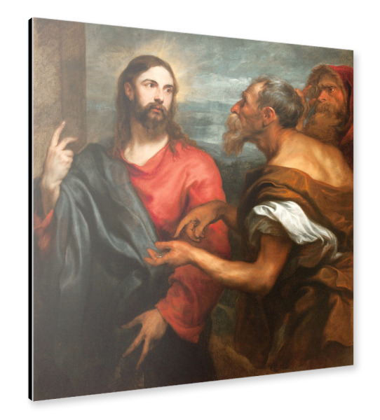 Alu-Dibond "Christus der Medaille" 30x30 cm artboxONE