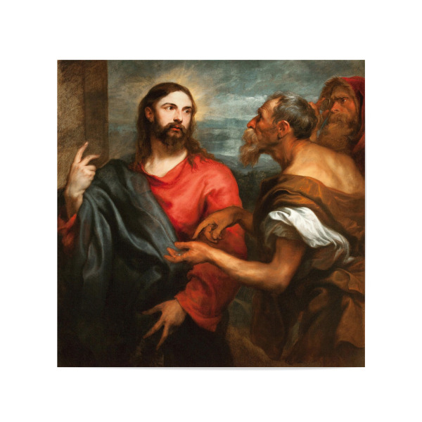 Poster 20x20 cm "Christus der Medaille" artboxONE - Für Mama,Für Papa,Männer