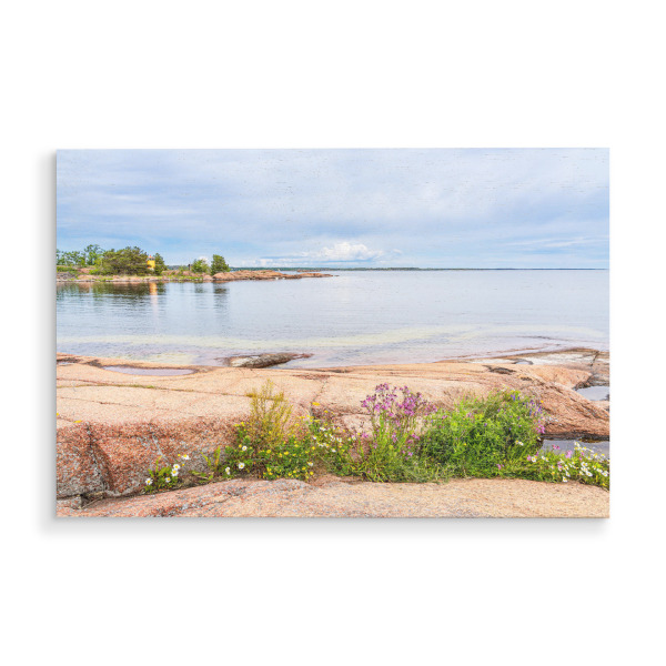 Holzbild "Landschaft bei Oskarshamn" artboxONE - Natur,Reise,Reise / Strand und Meer,Reise / Länder