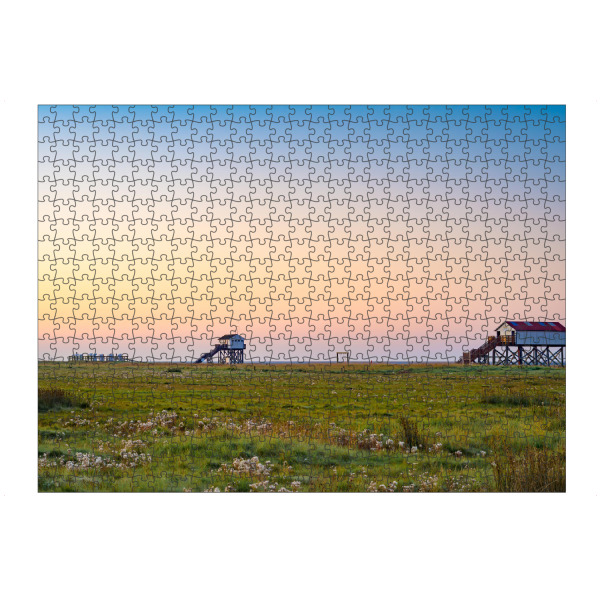 Puzzle Ravensburger "Morgen in Sankt Peter-Ording" artboxONE - Reise / Strand und Meer