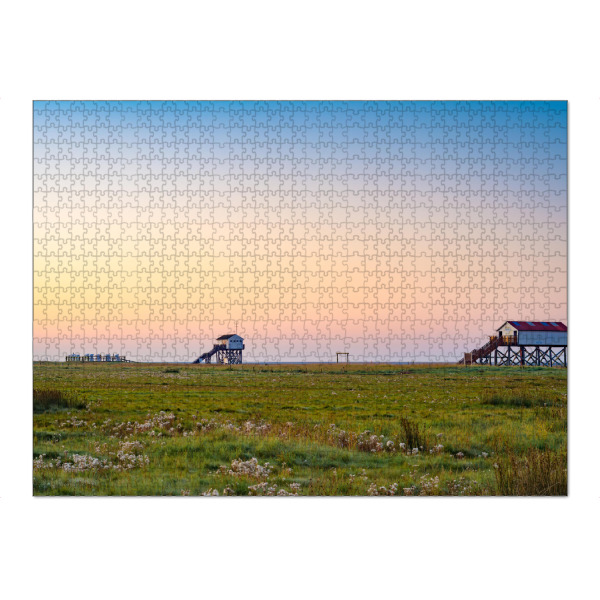 Puzzle Ravensburger "Morgen in Sankt Peter-Ording" artboxONE - Reise / Strand und Meer
