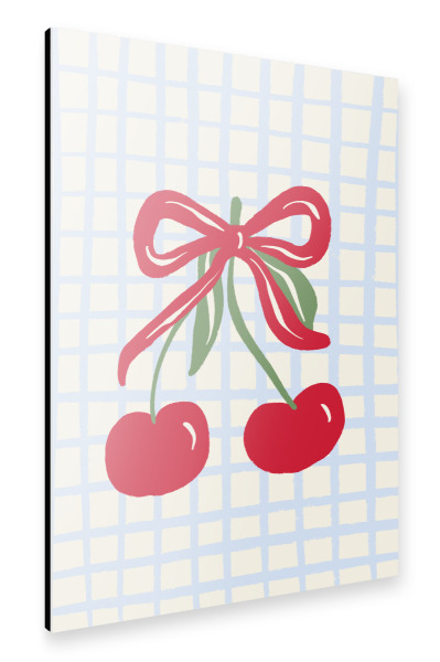 Alu-Dibond "Koquette Kirschen" 30x20 cm artboxONE