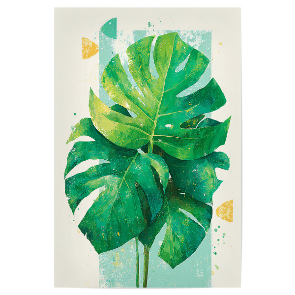 Poster "Blätter Tropisch D (matart)" artboxONE - Natur,Floral - Blätter,Tropisch,Natur,Kunst,Abstraktion,Modern