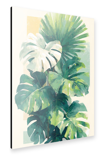 Alu-Dibond "Blätter Tropisch C (matart)" 30x20 cm artboxONE