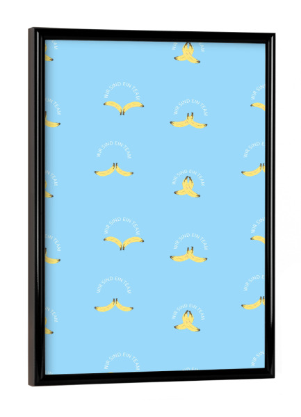 Poster mit schwarzem Rahmen "Wir sind ein Team" artboxONE - Essen & Trinken,Abstrakt,Essen & Trinken / Obst & Gemüse