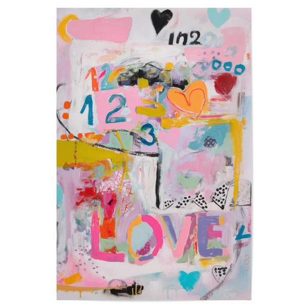 Poster 30x20 cm "Liebe in Bewegung" artboxONE - Abstrakt,Liebe,Buchstaben