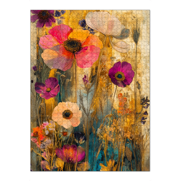 Puzzle Ravensburger "Wildblumenwiese f" artboxONE - Natur,Floral - Wiese,Blumen,Wildblumen,Pflanzen,Garten,Botanisch - Bild wiese