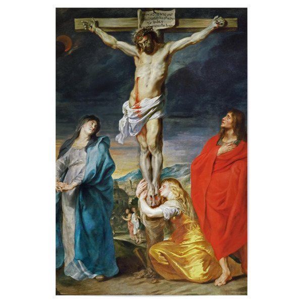 Poster "Kreuzigung mit der Jungfrau" artboxONE - Menschen,Für Mama,Für Papa
