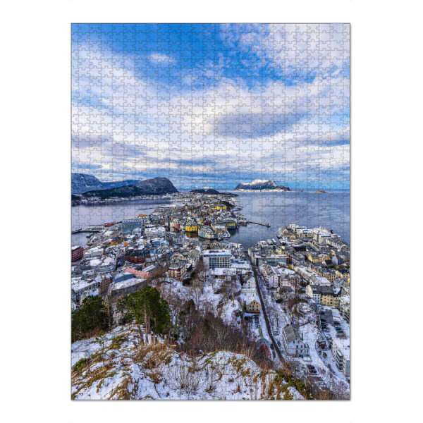 Puzzle Ravensburger "Hausberg Aksla in Ålesund" artboxONE - Natur,Reise,Architektur,Reise / Strand und Meer,Reise / Länder