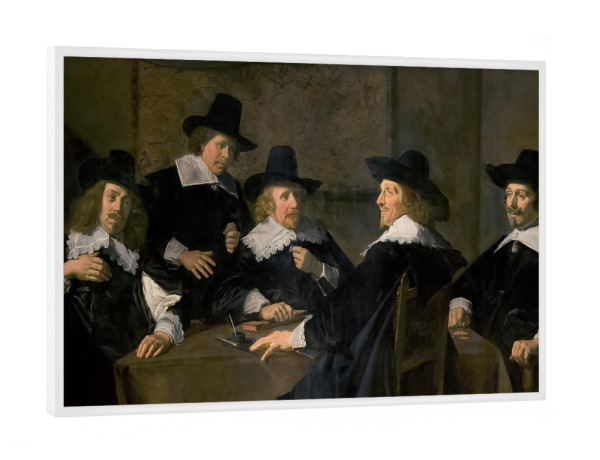 Poster mit weißem Rahmen "Groote Gasthuis in Haarlem" artboxONE - Menschen,Für Papa,Männer