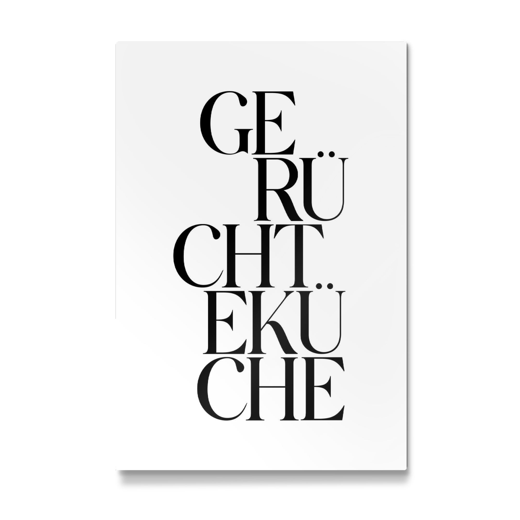 Galerie-Print "Gerüchteküche Typografie" 30x20 cm artboxONE