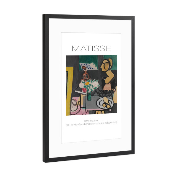 Poster mit Rahmen Schwarz (Metallic) "Henri Matisse Stillleben" artboxONE - Abstrakt