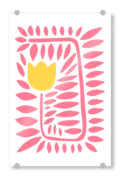 Acrylglasbild "Tulip twist" artboxONE - Floral,Abstrakt,Für Mama