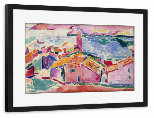 Poster mit Rahmen schwarz "Henri Matisse die Dächer" artboxONE - Abstrakt